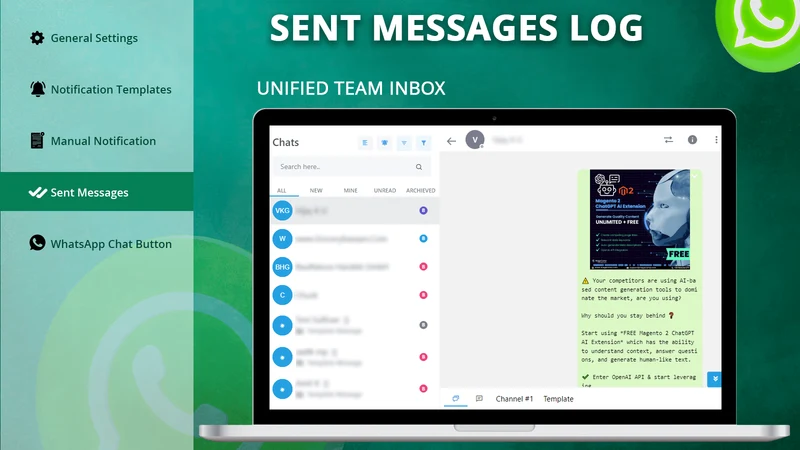 KOOL WhatsApp Notifications