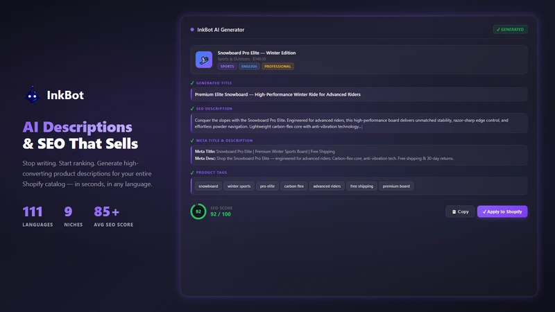 InkBot ‑ AI‑Powered SEO Copy