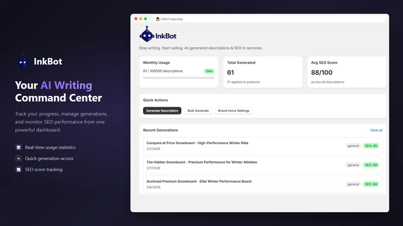 InkBot ‑ AI‑Powered SEO Copy
