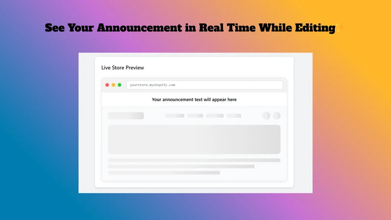 Announcement Bar Scheduler