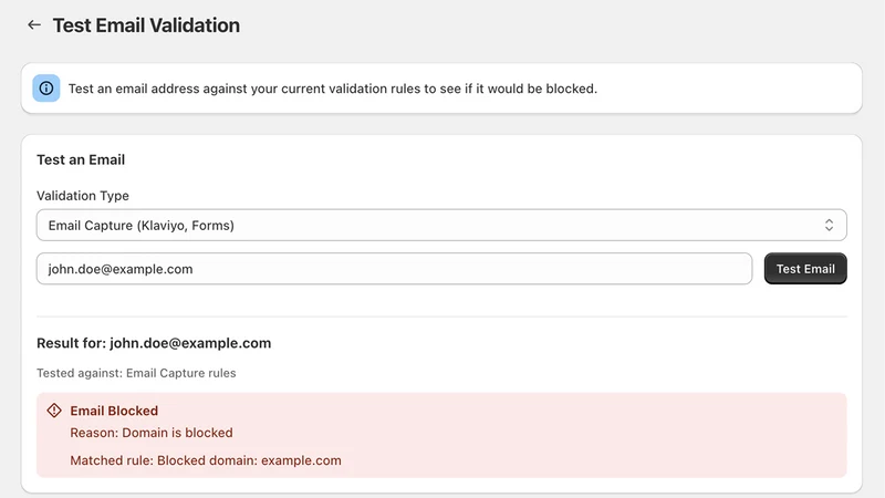 SC ‑ Email Blocker