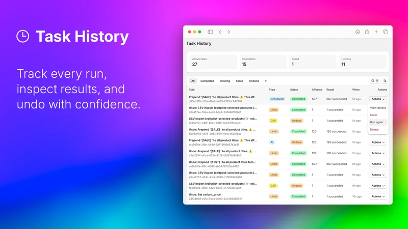 EditPilot ‑ AI Bulk Editor