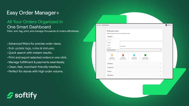 Easy Order Manager+