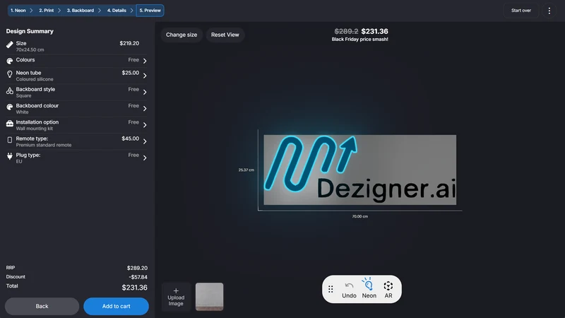 Dezigner.ai ‑ Signage Builder