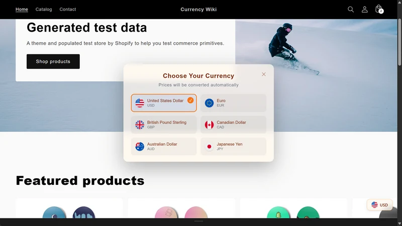 Currency Converter + Auto GEO