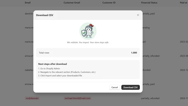 CSV Import Guardian