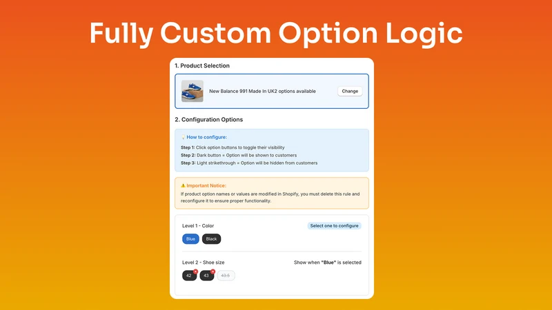 UOP: Conditional logic options