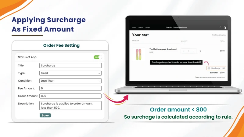 CHARGIFY Extra Fee
