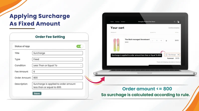 CHARGIFY Extra Fee