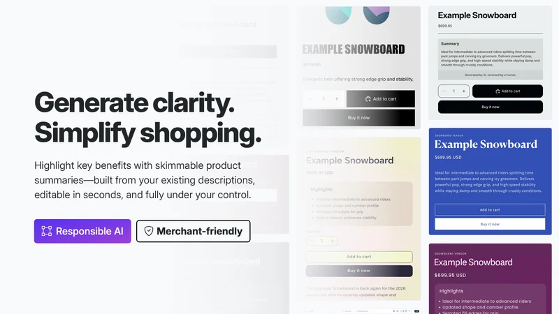 BuyBlurb: AI Product Summaries