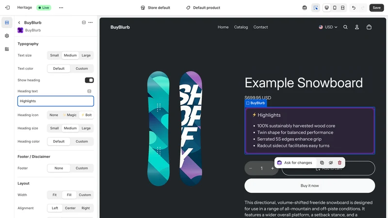 BuyBlurb: AI Product Summaries