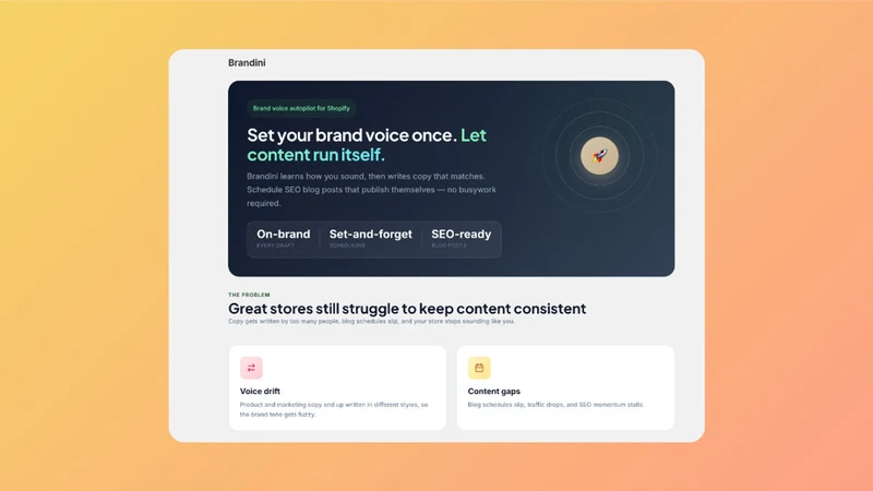 Brandini: AI Blog Writer & SEO