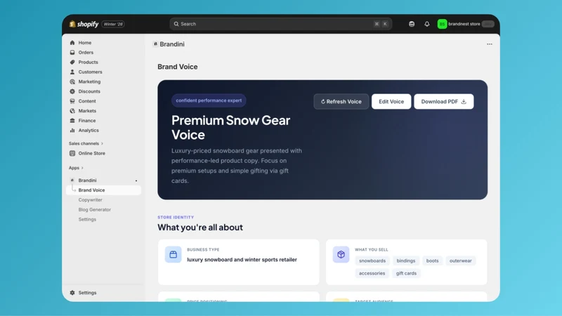 Brandini: AI Blog Writer & SEO