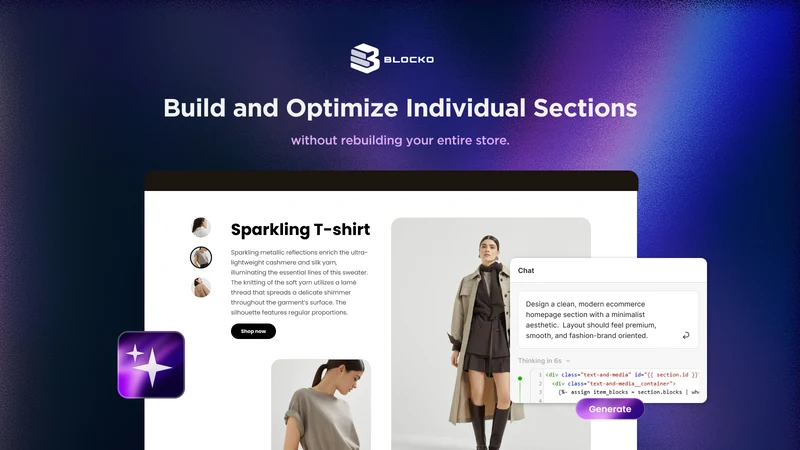 Blocko: AI Theme Sections