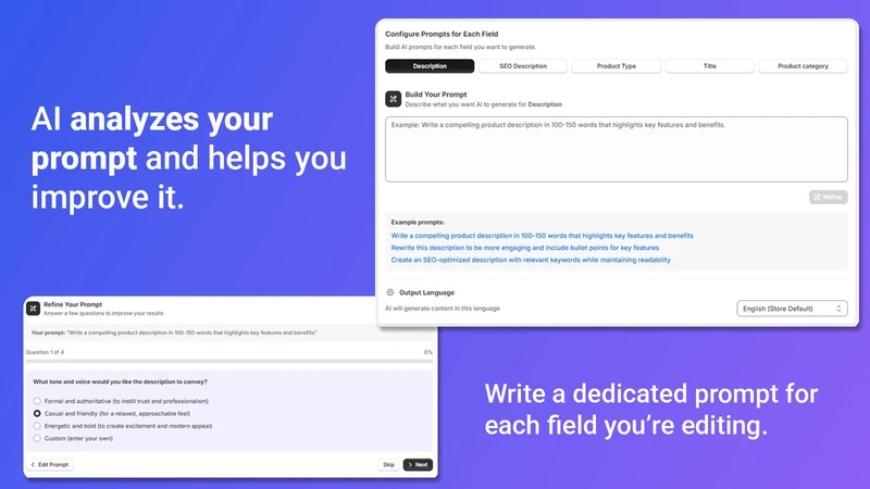 AIBulk: Create & Edit Products
