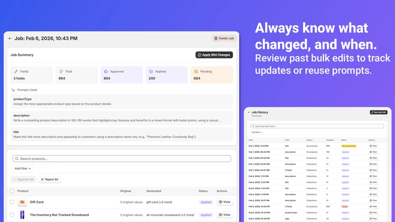 AIBulk: Create & Edit Products