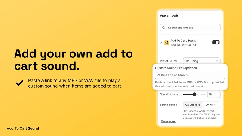 Cart Sound: Add To Cart Sound