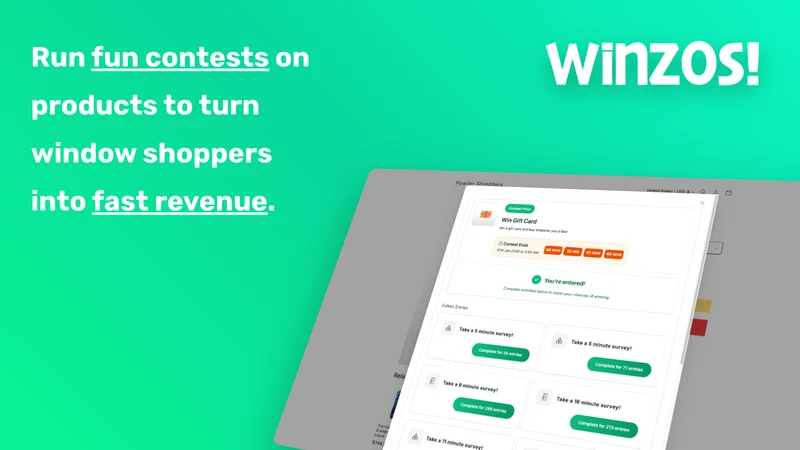 Winzos: Contests & Giveaways