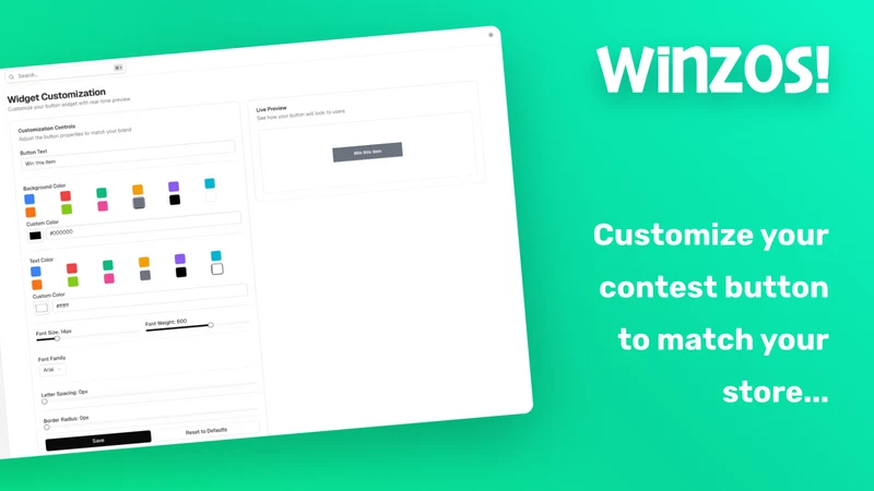 Winzos: Contests & Giveaways