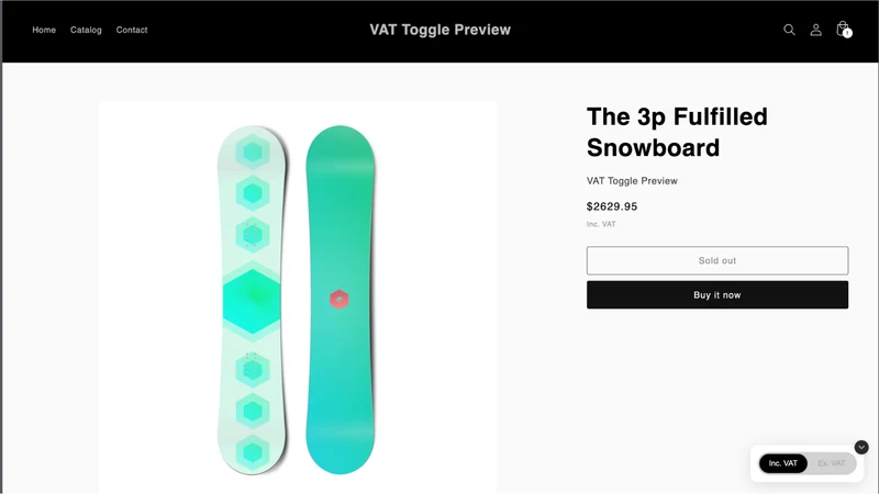 PriceSwitch B2B VAT Toggle