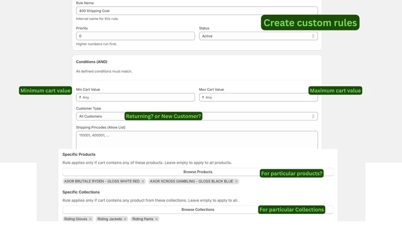 Upfront: COD & Partial Payment