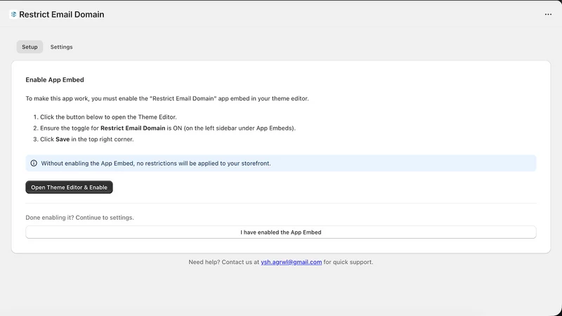 Login Shield ‑ Block Email Id