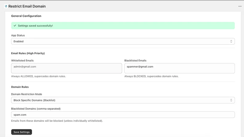 Login Shield ‑ Block Email Id