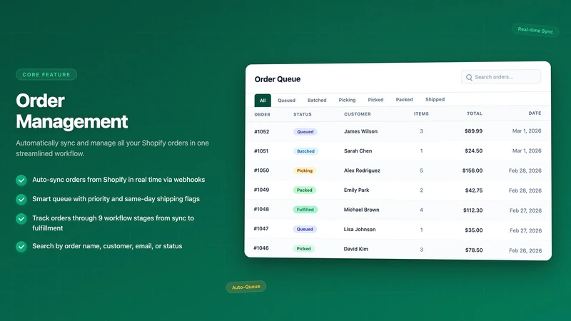 PickPilot – Pick List
