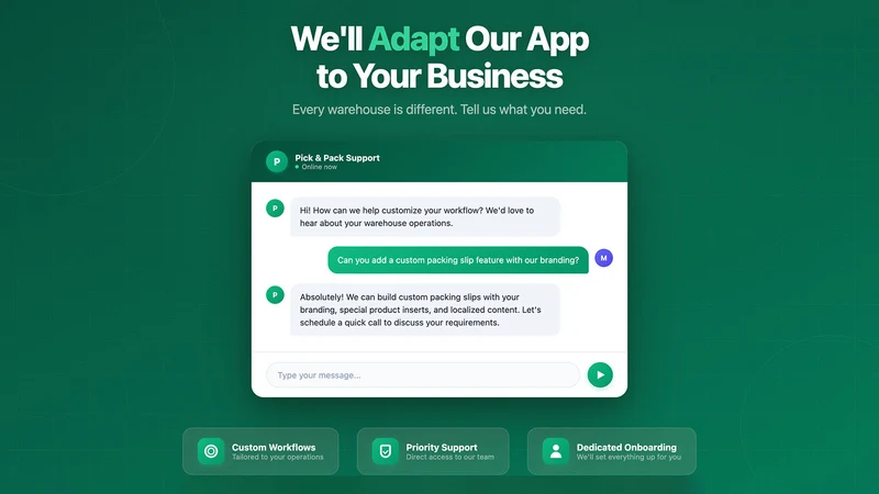 PickPilot – Pick List