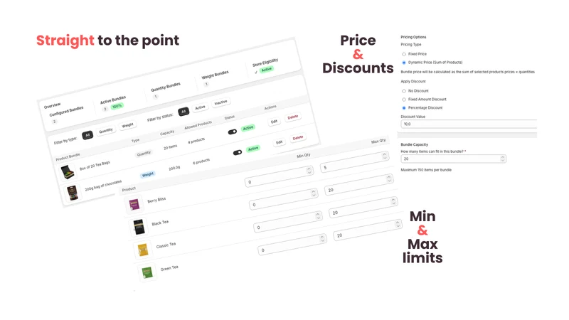 MixBundle Quantity and Weight