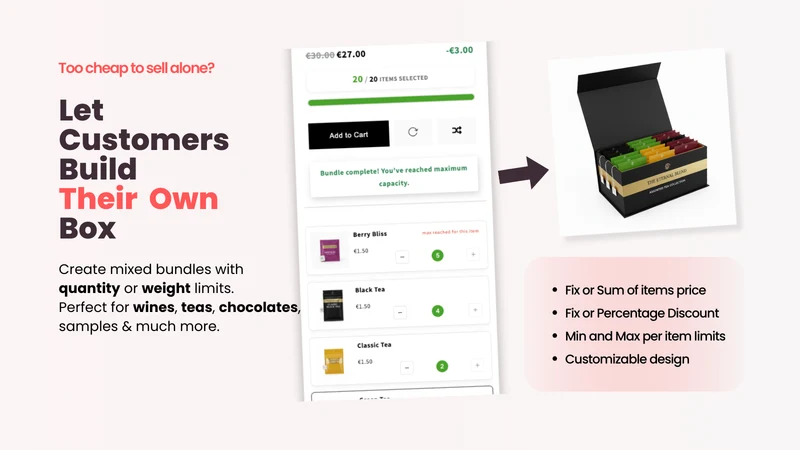 MixBundle Quantity and Weight