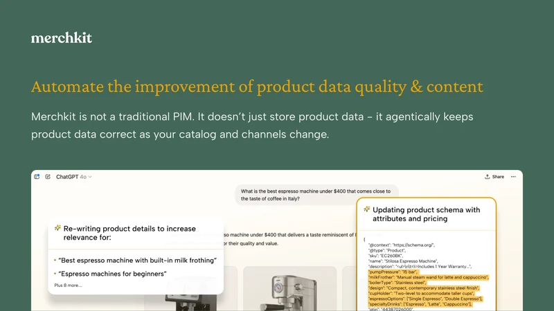Merchkit PIM & AI Catalog