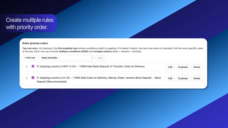 FP1 – Hide Payment Methods