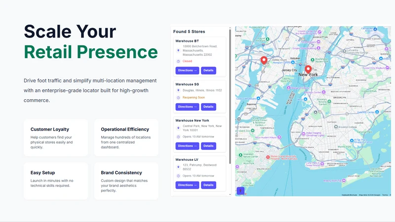 Easy Google Maps Store Locator