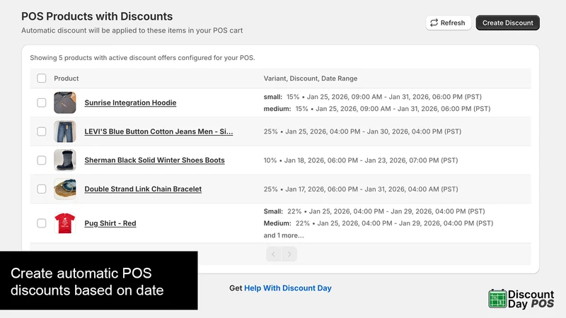 Discount Day for POS