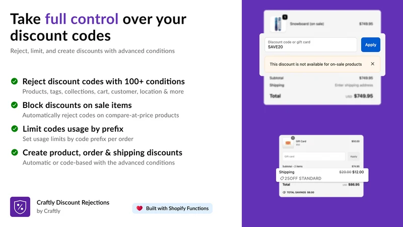 Guard: Block & Limit Discounts
