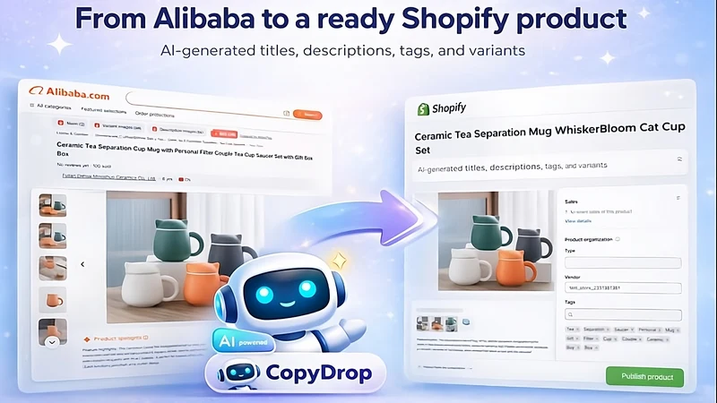 CopyDrop AI Product Import