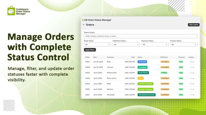 CB Order Status Manager