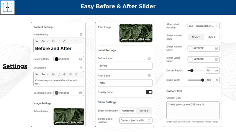 Easy Before & After Slider