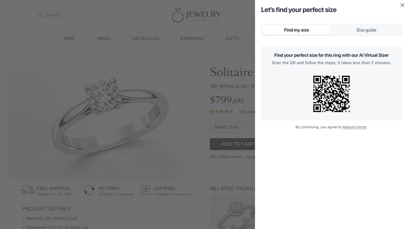 AI Ring Sizer & Size Guide