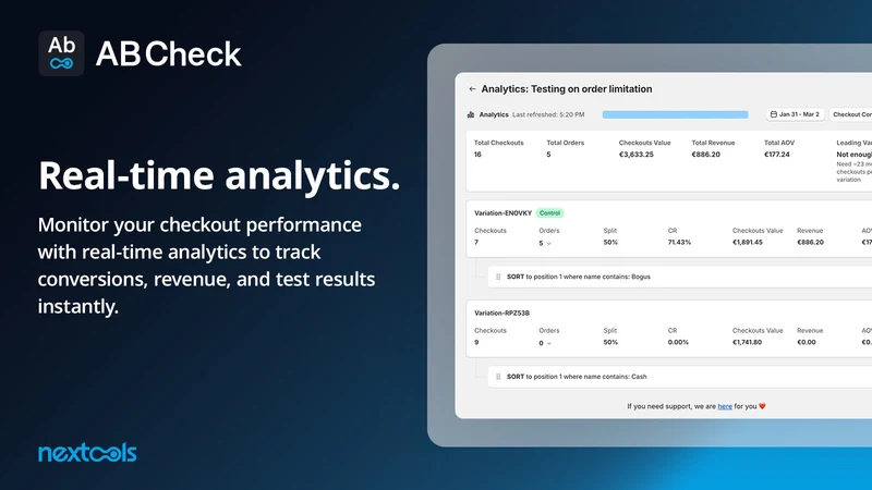 AB Check: Payment A/B tests