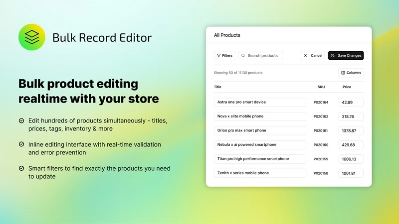 Northstar: Bulk Product Editor