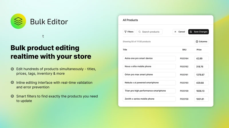 Northstar: Bulk Product Editor