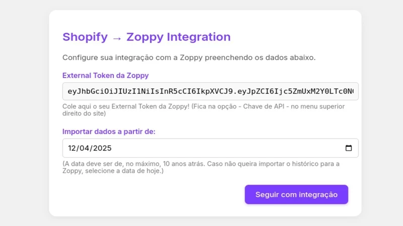Zoppy Integração Oficial