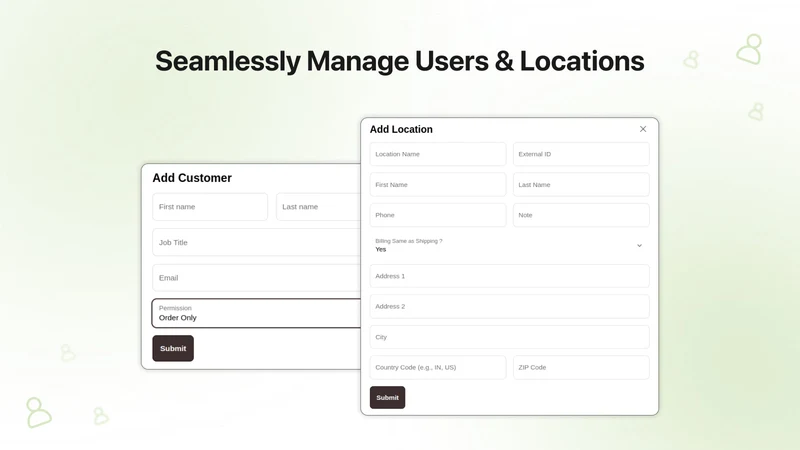 B2B: Account Management Portal