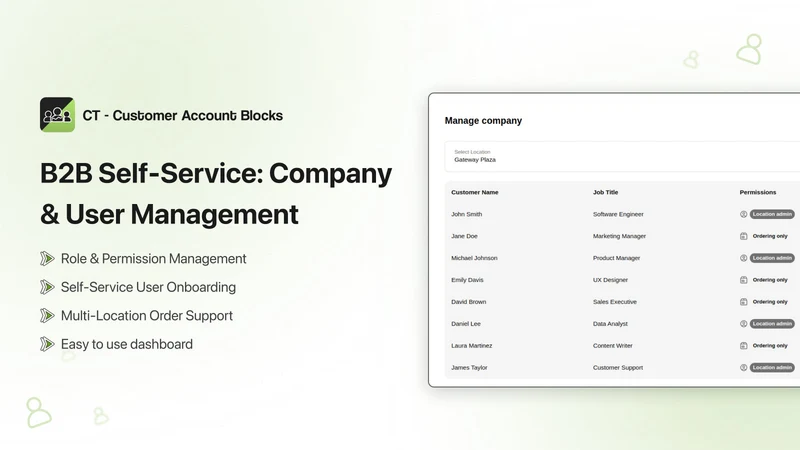 B2B: Account Management Portal