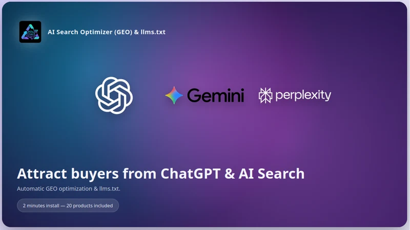 AI Search Optimizer & llms.txt