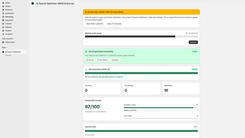 AI Search Optimizer & llms.txt