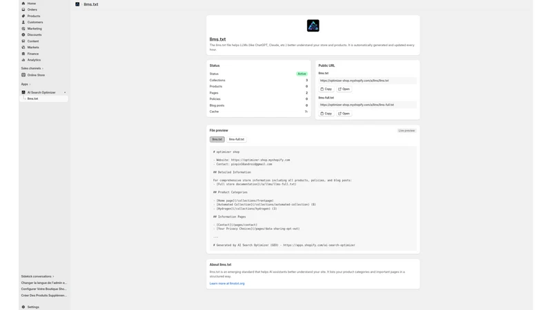 AI Search Optimizer & llms.txt