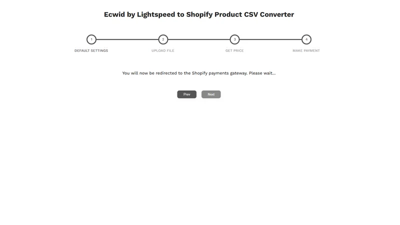 Vostari CSV Converter: Ecwid